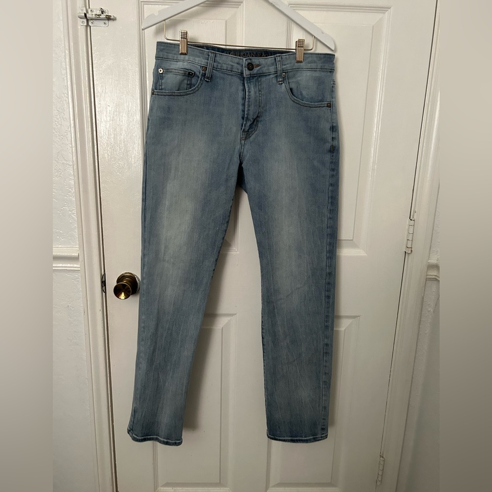 American Eagle Outfitters Light Wash Slim Straight Jeans